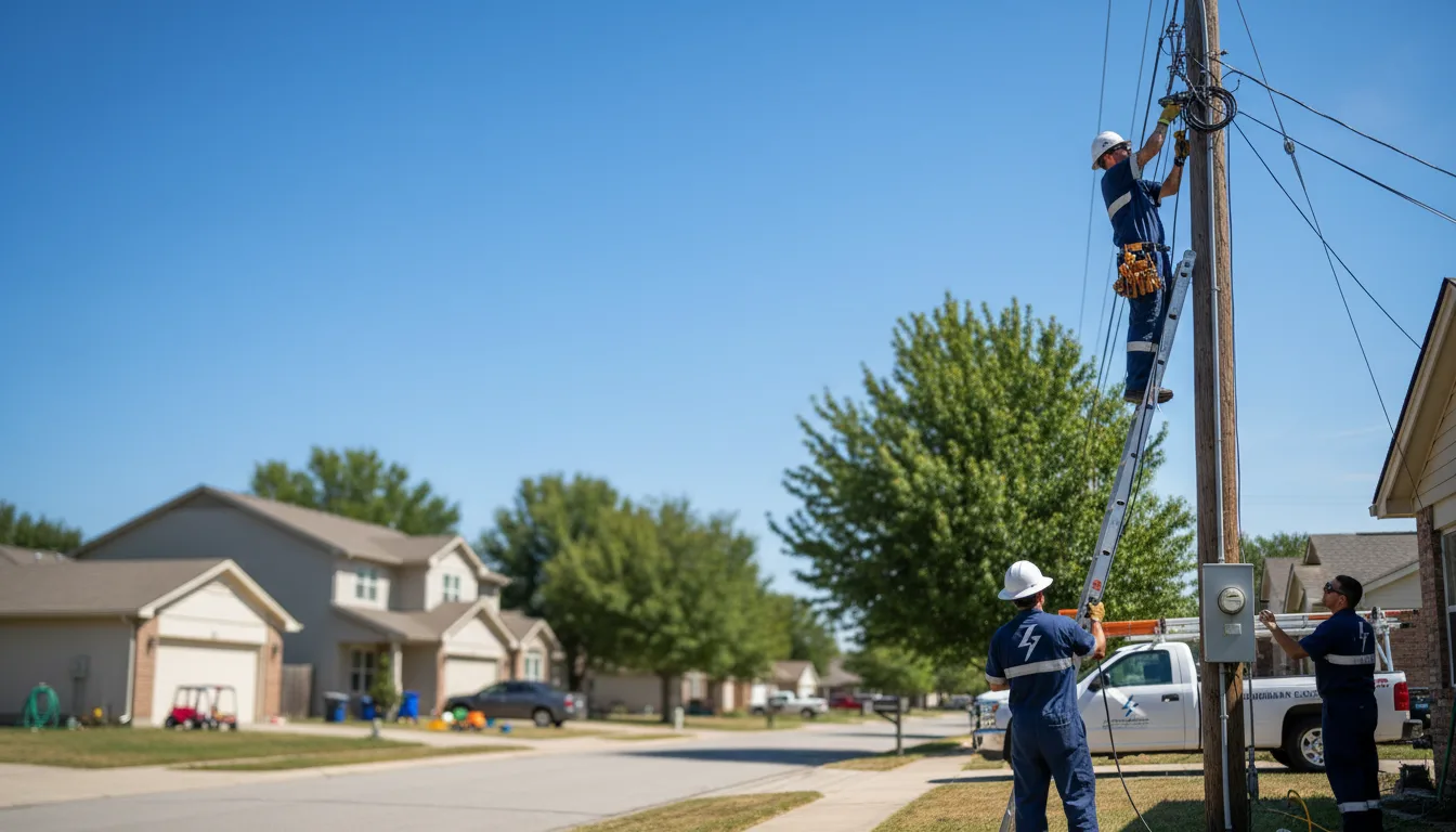 Residential electrician providing installation services in Creston, IL